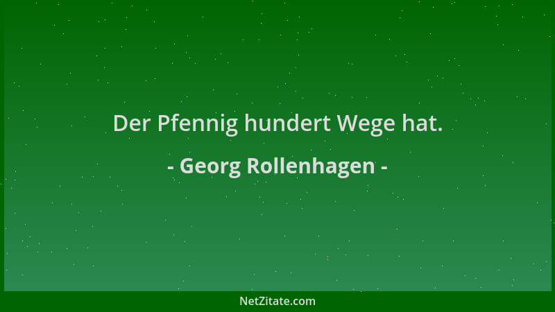 Georg Rollenhagen - Der Pfennig hundert Wege hat....