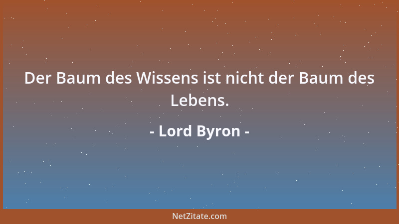 Lord Byron - Manche Menschen haben gerade genug gelesen, um verkehrt zu zitieren....