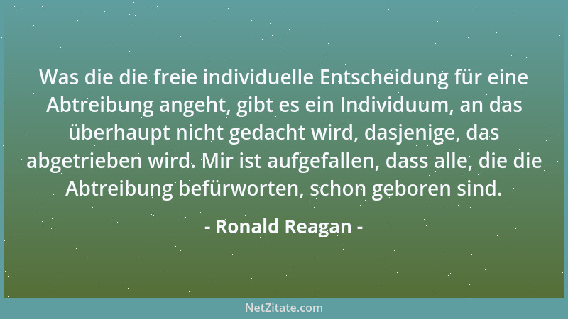 Ronald Reagan - Wer sich den Russen mit der Friedenstaube in der Hand nähert, muss in der anderen ein Schwert haben....