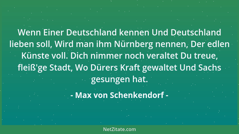 Max von Schenkendorf - Ach, wie trüb ist mein Sinn, wenn ich in der Fremde bin!...