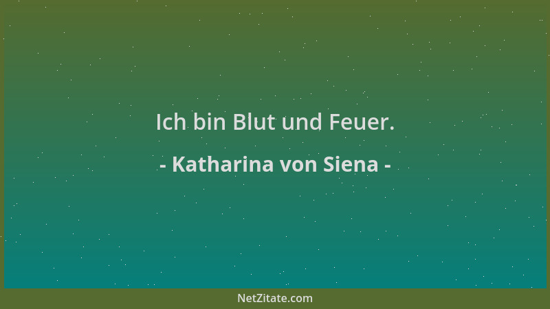 Katharina von Siena - Ich bin Blut und Feuer....