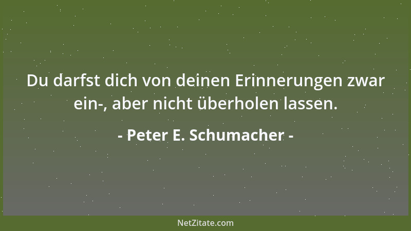 Peter E. Schumacher - Ist es nicht paradox, daß der Haussegen am häufigsten bei denen schief hängt, die weder Haus noch Seg...