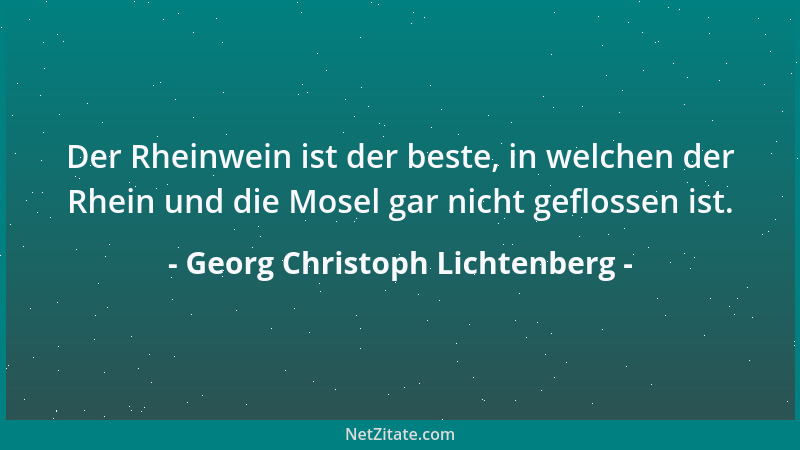 Georg Christoph Lichtenberg - Sein Gewissen wurde in den Grafenstand erhoben....