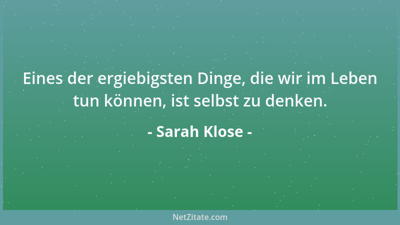 Sarah Klose - Wer mündig sein will, muss auch die Verantwortung wollen....