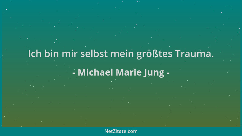 Michael Marie Jung - Ich bin mir selbst mein größtes Trauma....