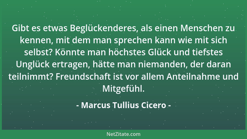 Marcus Tullius Cicero - Was du gesät hast, das wirst du ernten....