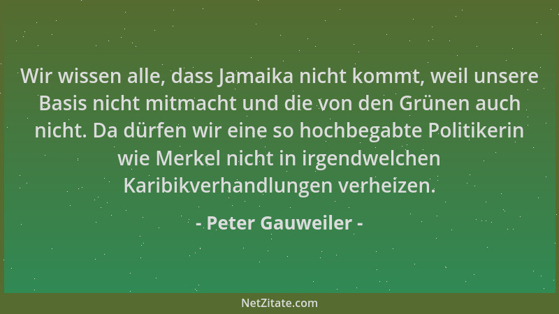 Peter Gauweiler - Wir wissen alle, dass Jamaika nicht kommt, weil unsere Basis nicht mitmacht und die von den Grünen auch n...