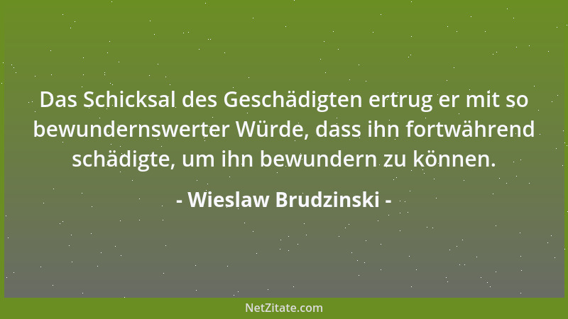 Wieslaw Brudzinski - Verkünder neuer Epochen ziehen es im allgemeinen vor, in den alten zu leben, um ihre Posten nicht zu v...