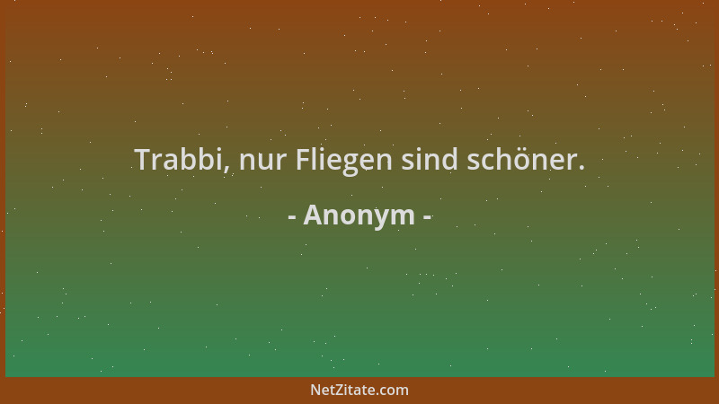 Anonym - Trabbi, nur Fliegen sind schöner....