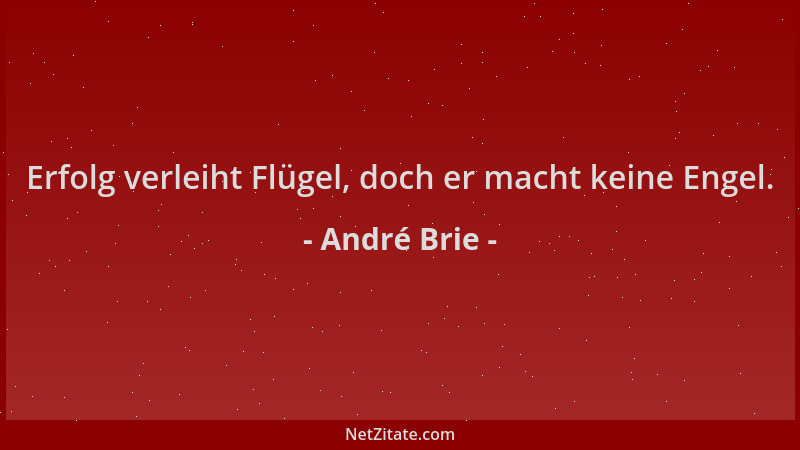 André Brie - Erfolg verleiht Flügel, doch er macht keine Engel....