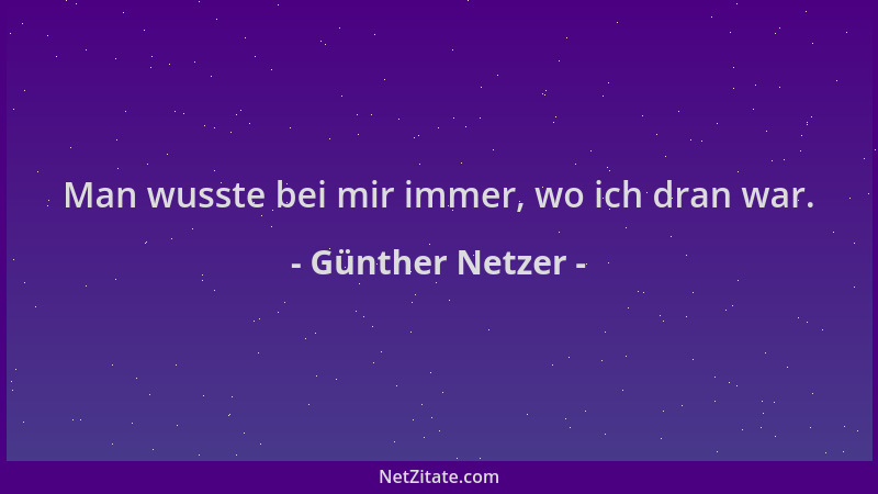 Günther Netzer - Man wusste bei mir immer, wo ich dran war....