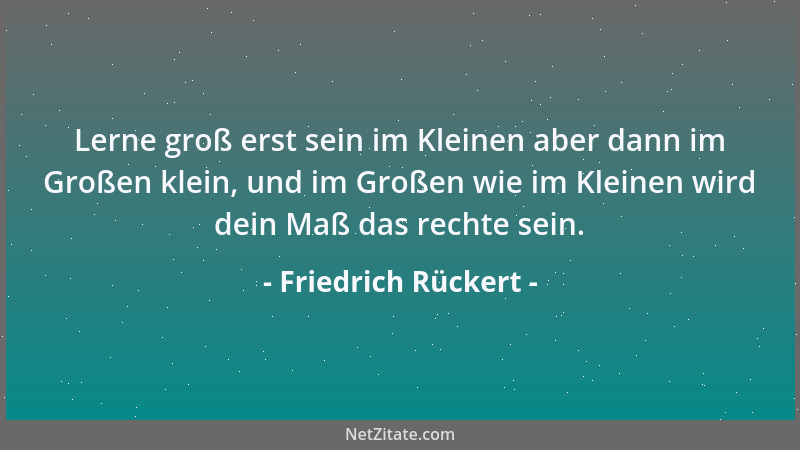 Friedrich Rückert - Der Übersetzung Kunst, die höchste, dahin geht, Zu übersetzen recht, was man nicht recht versteht....