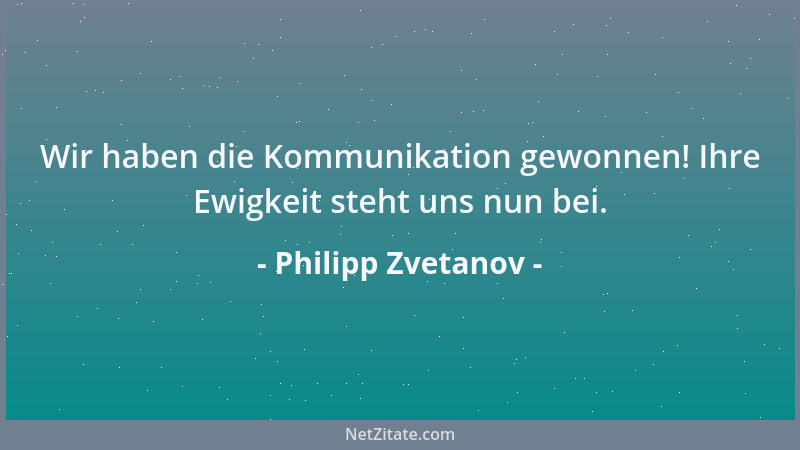 Philipp Zvetanov - Kleine Fehler kommen auf die Beine, große auf den Hund....