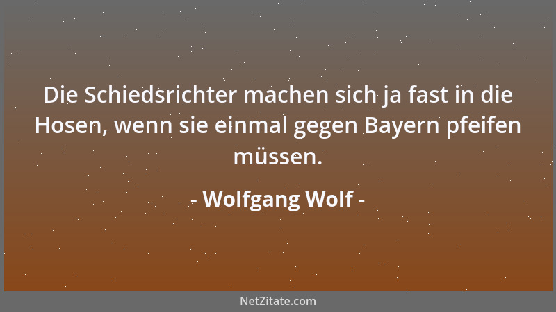 Wolfgang Wolf - Ob es ein Traum ist, hier zu trainieren, werden die nächsten Monate zeigen....