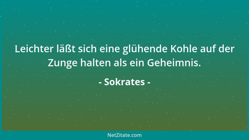 Sokrates - Ein guter Start ist sicherlich keine unbedeutende Sache, hat aber nicht viel zu sagen....