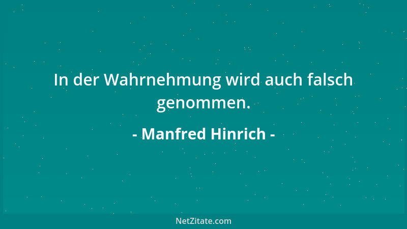 Manfred Hinrich - Weiterbildungen gibt es, die ein weiteres Vakuum bilden....