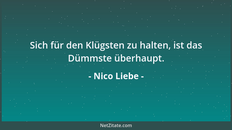 Nico Liebe - Luxus ist das Armutszeugnis der Reichen....