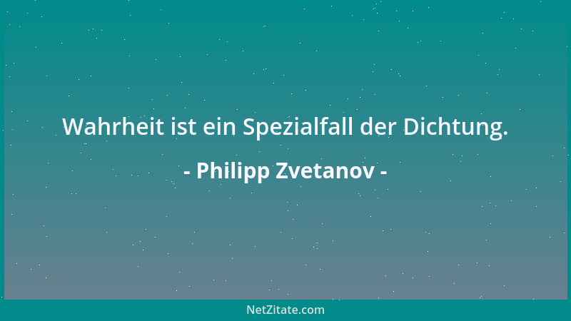 Philipp Zvetanov - Arme Leute haben noch viel zu bieten und nichts zu geben....