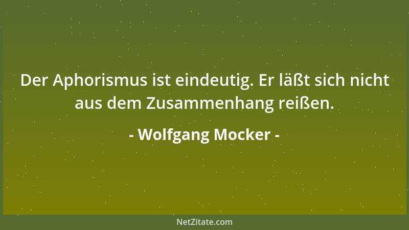 Wolfgang Mocker - Pessimismus: Ein Unterlippenbekenntnis....