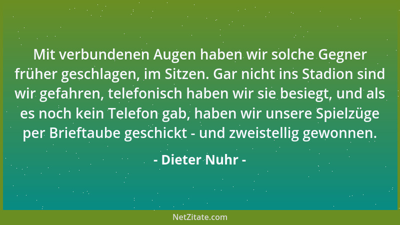 Dieter Nuhr - Weitsprung ist wie das Leben: Man läuft und läuft bis zum Absprung und dann geht 's ab in die Grube....