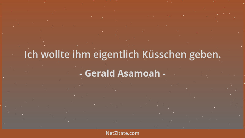 Gerald Asamoah - Ich wollte ihm eigentlich Küsschen geben....