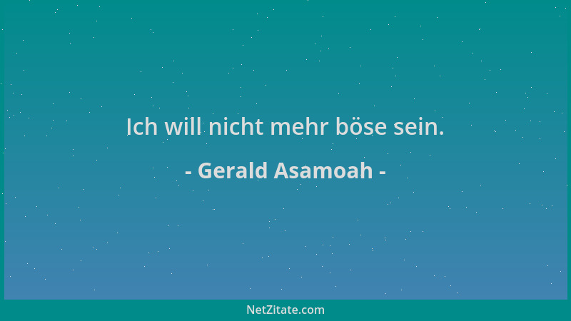Gerald Asamoah - Ich will nicht mehr böse sein....