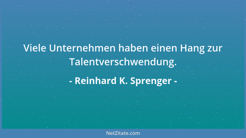Reinhard K. Sprenger - Fürsorge ist stets Bevormundung....