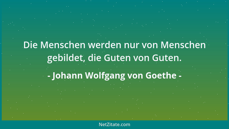Johann Wolfgang von Goethe - Ich glaube, der Mensch träumt nur, damit er nicht aufhöre zu sehen....