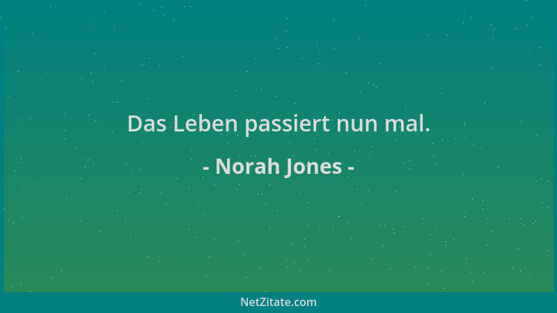 Norah Jones - Das Leben passiert nun mal....