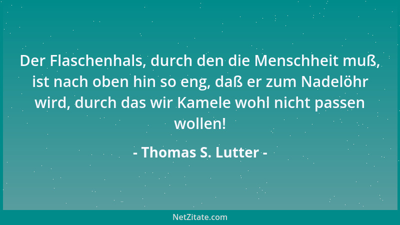 Thomas S. Lutter - Der Zorn auf die heilige Schrift entspringt dem gekränkten Selbstverständnis des Menschen, weil sie in d...