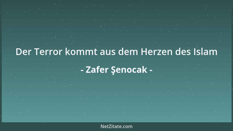 Zafer Şenocak - Der Terror kommt aus dem Herzen des Islam...