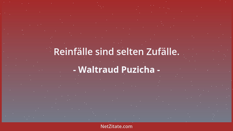 Waltraud Puzicha - Reinfälle sind selten Zufälle....