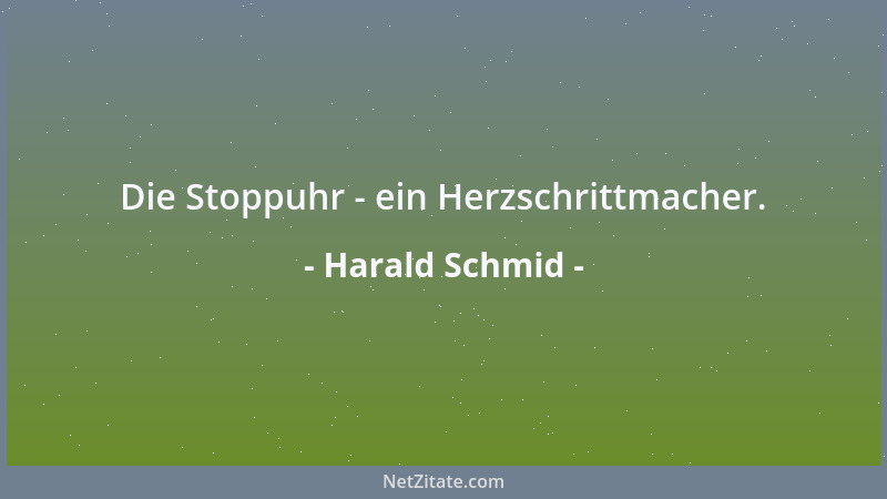 Harald Schmid - Die Stoppuhr - ein Herzschrittmacher....