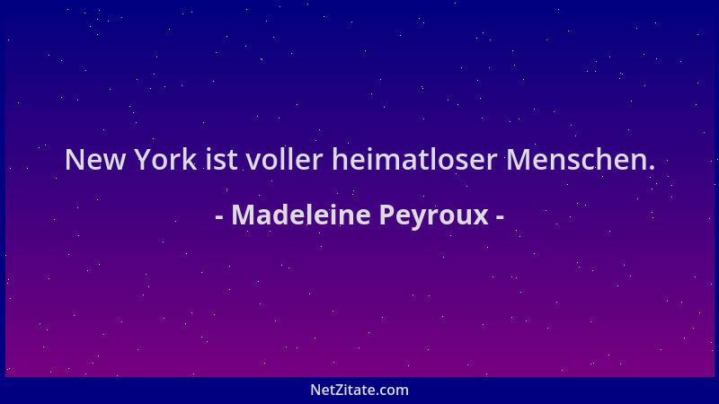 Madeleine Peyroux - New York ist voller heimatloser Menschen....