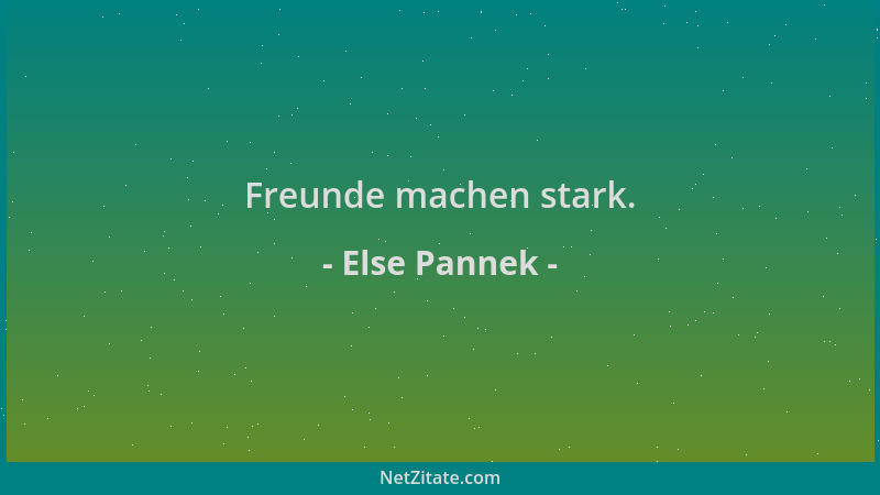 Else Pannek - Freunde machen stark....