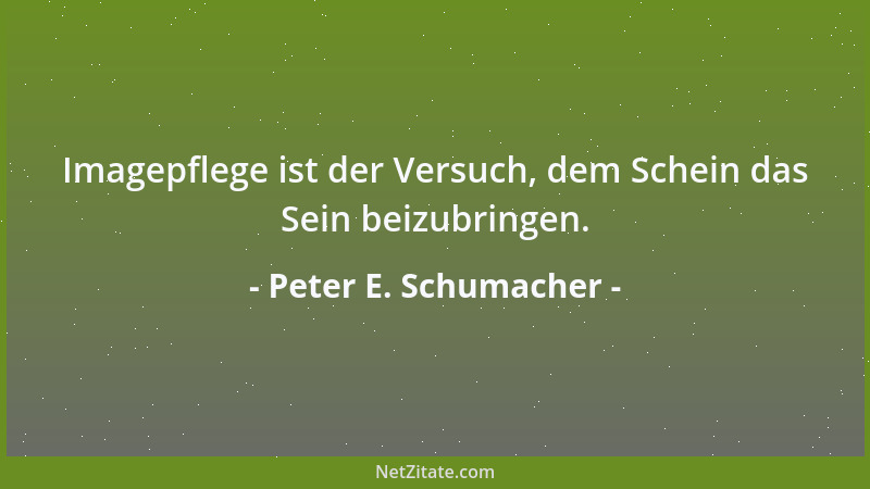 Peter E. Schumacher - Fehler sind exzellente Informationsquellen....