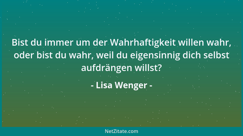 Lisa Wenger - In der Ehe ist die Zunge der gefährliche Dritte....