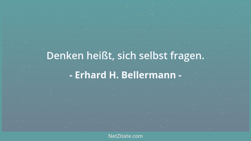 Erhard H. Bellermann - Lieber Clubtisch als chaotisch....