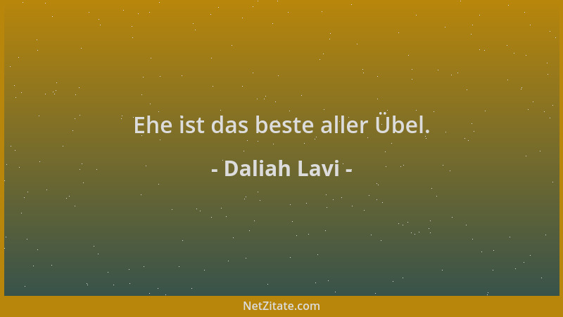 Daliah Lavi - Ehe ist das beste aller Übel....