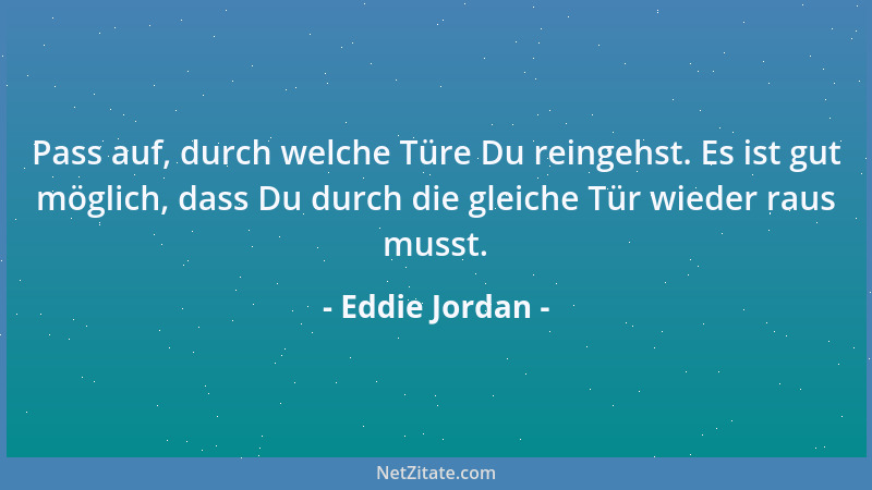 Eddie Jordan - Was ist über Ron Dennis gekommen? Täuschen mich meine Augen und Ohren? Ist das der gleiche Ron, den wir alle...