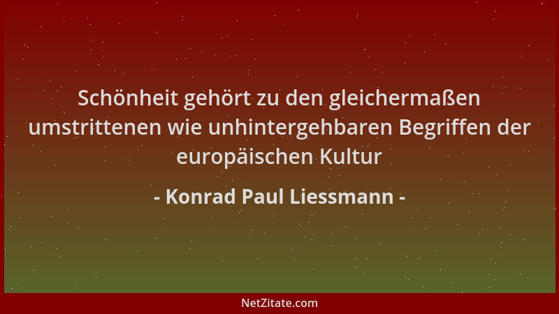 Konrad Paul Liessmann - Schönheit gehört zu den gleichermaßen umstrittenen wie unhintergehbaren Begriffen der europäischen...