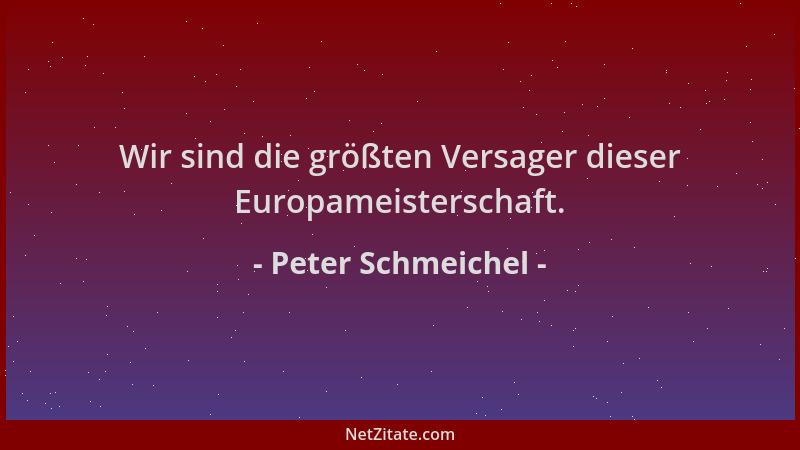 Peter Schmeichel - Wir sind die größten Versager dieser Europameisterschaft....
