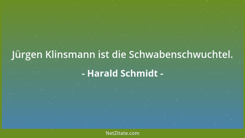 Harald Schmidt - Jürgen Klinsmann ist die Schwabenschwuchtel....