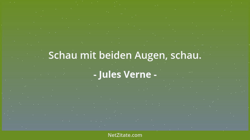 Jules Verne - Schau mit beiden Augen, schau....