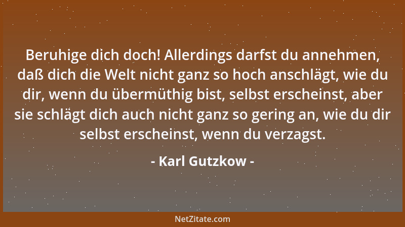 Karl Gutzkow - Mein Appetit sei der Dolmetscher meiner Gefühle!...