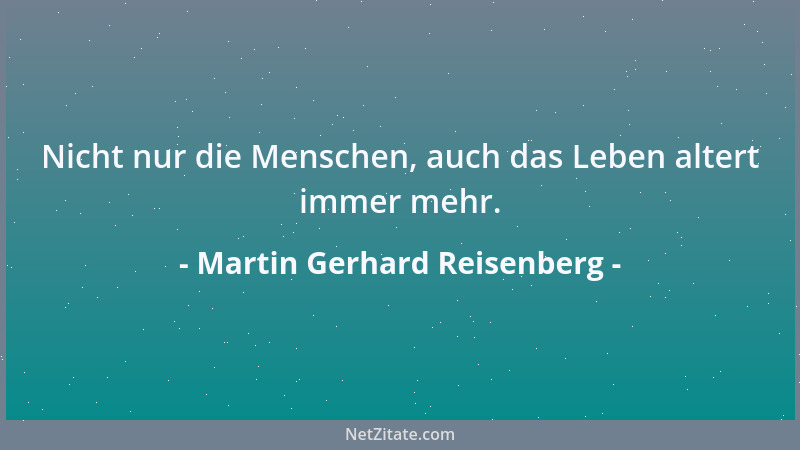 Martin Gerhard Reisenberg - Hochrechnungen haben so einige Niedrigkeiten zu präsentieren....