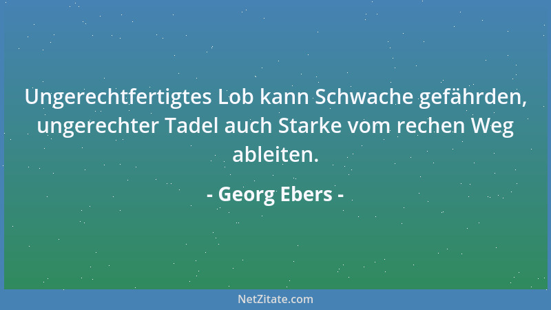 Georg Ebers - Der Haß ist ein Verwüster....