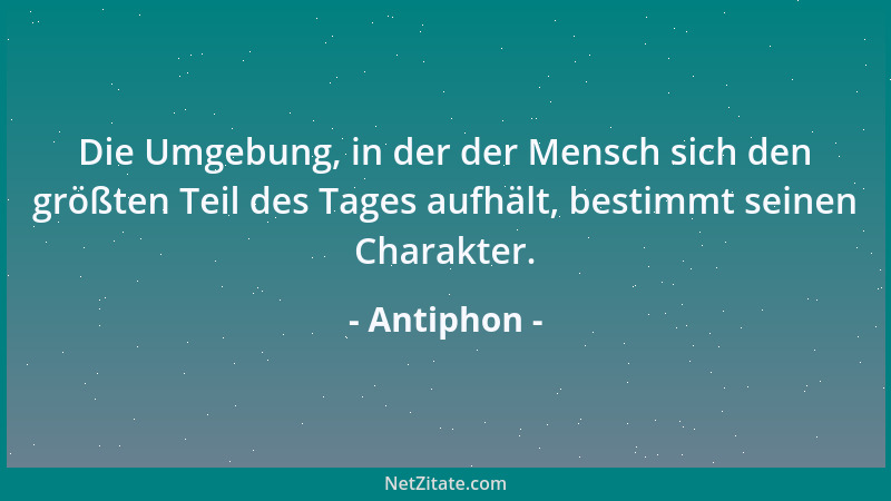 Antiphon - Die Zeit ist eine Idee oder ein Maß, aber kein reales Wesen....