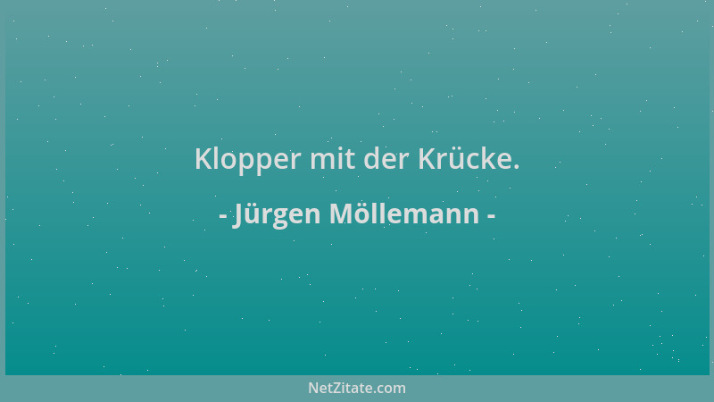 Jürgen Möllemann - Klopper mit der Krücke....