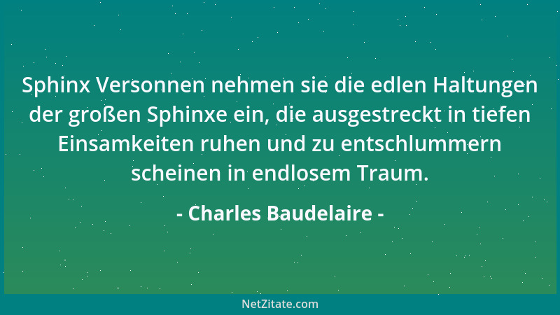 Charles Baudelaire - Dass man mitunter Gesichter verwechselt, hat seinen Grund darin, dass das wirkliche Bild verdunkelt wi...